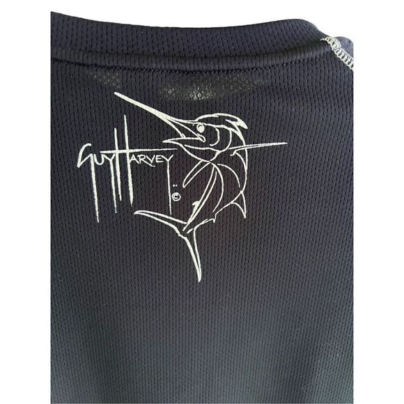 Guy Harvey Mens T-shirt Blue Fishing Shirt SZ S Double Dry - Picture 2 of 9